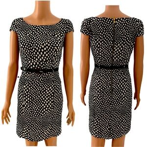 Tahari black and white dress.